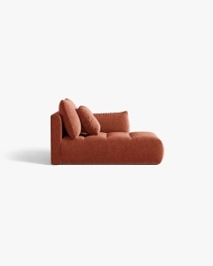 MODUL SEZLONG COLTAR BLOOM, PE DREAPTA, CARAMIZIU, 95X97 CM, CU TAPITERIE DIN TEXTIL STRUCTURAT WIND, MICADONI - Img 3