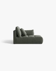 MODUL SEZLONG COLTAR BLOOM, PE DREAPTA, VERDE MUSCHI, 95X97 CM, CU TAPITERIE DIN TEXTIL STRUCTURAT WIND, MICADONI - Img 3
