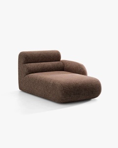 MODUL SEZLONG COLTAR NEO, PE DREAPTA, MARO, 110X165 CM, TAPITAT CU TAPITERIE DIN TEXTIL CHENILLE GOLD, MICADONI - Img 2