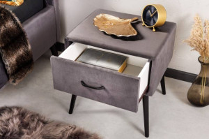 NOPTIERA 36CM, SIXTIES, DIN CATIFEA GRI INCHIS, STIL MODERN - Img 2