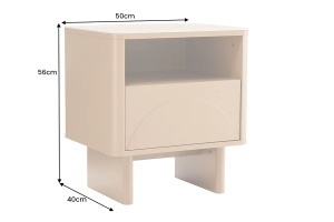NOPTIERA SAVOY 50CM, 3D, REALIZAT DIN MDF SI PLACA CERAMICA, CULOARE TRAVERTIN, ARTIM GROUP SELECTION - Img 3