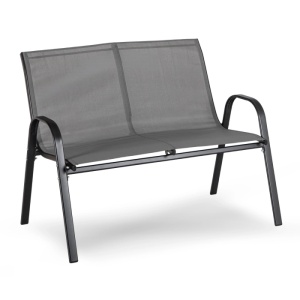 OFERTA 2026!!! SET MOBILIER DE GRADINA/TERASA, MINNESOTA, ARTIM MEBLE, DIN METAL, TECHNORATAN SI STICLA, CULOARE GRI - Img 5