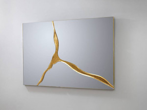 OGLINDA 120CM, SURCOS, COD 487351, MDF SI OGLINDA, STIL MODERN, SCHULLER - Img 4