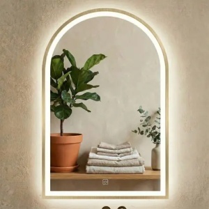 OGLINDA PENTRU BAIE, CU LED 60x100cm DART GOLD, CALITATE SUPERIOARA - Img 6
