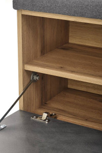 PANTOFAR LIMA ST-2, GRI/STEJAR WOTAN, DIN PAL MELAMINAT, STIL MODERN, HALMAR - Img 6