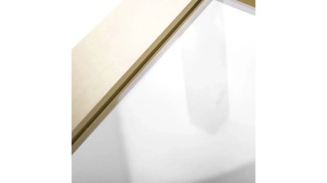PARAVAN DE DUS REA AERO, 110CM, AURIU PERIAT, DIN STICLA, CALITATE SUPERIOARA - Img 6