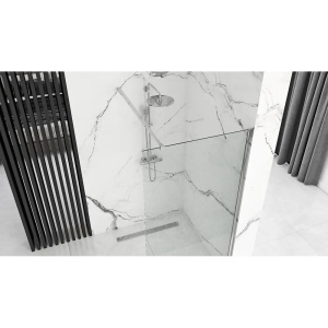 PARAVAN DE DUS REA AERO N, 90CM, TRANSPARENT, DIN STICLA, CALITATE SUPERIOARA - Img 2
