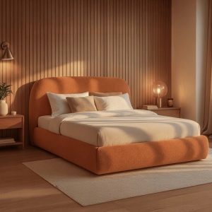 PAT 160X200CM, ARTIM MEBLE, CU SPATIU DE DEPOZITARE, REALIZAT DIN TEXTIL CARAMIZIU, STIL MODERN
