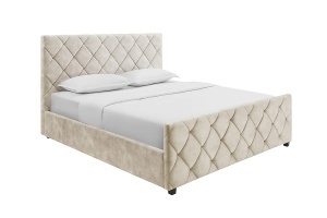 PAT CU SPATIU DE DEPOZITARE, ELYSIUM 180X 200CM, MATERIAL TEXTIL FOARTE FIN(CATIFEA), CULOARE SAMPANIE, ARTIM GROUP SELECTION - Img 7