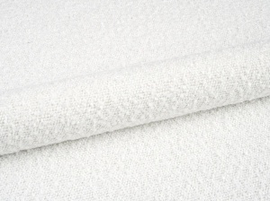 PAT TAPITAT AVELINE, 180X200, ALB, CU TAPITERIE DIN TEXTIL BOUCLE BALOO, MICADONI - Img 4