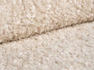 PAT TAPITAT, ELOISE, 160x200, BEJ DESCHIS, SOMIERA RABATABILA, CU TAPITERIE DIN TEXTIL BOUCLE ROLF, MICADONI - Img 5