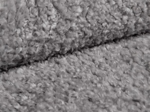 PAT TAPITAT, ELOISE, 160x200, GRI DESCHIS, SOMIERA RABATABILA, CU TAPITERIE DIN TEXTIL BOUCLE ROLF, MICADONI - Img 5