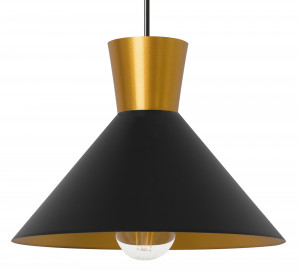 PENDUL ARCOT A APP162-1CP, 23x22 cm, NEGRU SI AURIU, DIN ALUMINIU, STIL MODERN, TU - Img 3