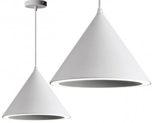 PENDUL CONE WHITE APP303-1CP, 20x25 cm, ALB, DIN METAL, STIL MODERN, TU - Img 1
