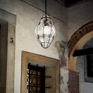 PENDUL DESIGN RUSTIC, ANFORA SP1 SMALL, NEGRU, IDEAL LUX