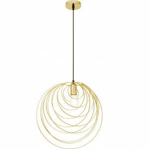 PENDUL GEOMETRIC GOLD APP428-1CP, 40.5X39 cm, AURIU SI NEGRU, DIN METAL, STIL MODERN, TU - Img 6