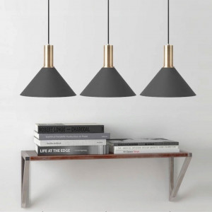 PENDUL OSTI D BLACK / GOLD APP131-1CP, 25x100 cm, NEGRU, DIN ALUMINIU, STIL MODERN, TU - Img 7