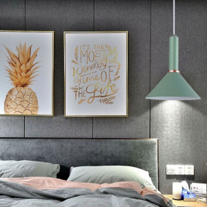 PENDUL OSTI D WHITE / GOLD APP133-1CP, 25x100 cm, ALB, DIN ALUMINIU, STIL MODERN, TU - Img 6