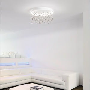 PLAFONIERA ARMONY PL D75, ALB, DIN METAL, STIL MODERN - Img 2