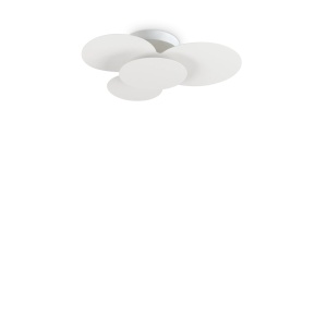 PLAFONIERA CLOUD PL D52, ALB, DIN METAL, STIL MODERN