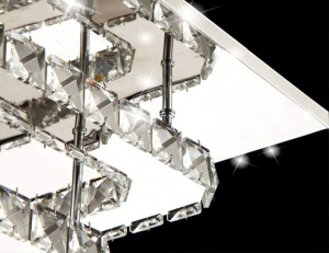 Plafoniera din cristal Plafond LED 24W Square APP410-C - Img 3