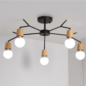 Plafoniera din metal stil scandinav APP694-5C - Img 2