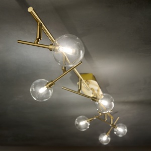PLAFONIERA MARACAS PL6, ALAMA, DIN METAL, STIL VINTAGE - Img 2