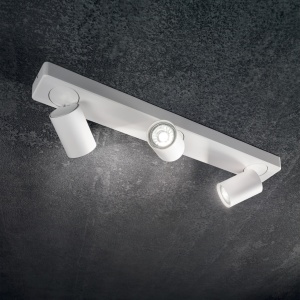 PLAFONIERA RUDY PL3 ROUND, ALB, DIN ALUMINIU, STIL MODERN - Img 2