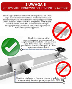 RIGOLA DUS, REA LINE 2, 100 CM, DESIGN ATRACTIV, CALITATE SUPERIOARA, REA - Img 6