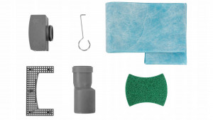 RIGOLA DUS, REA NEO PURE, 70, NEGRU MAT, DESIGN MODERN, CALITATE SUPERIOARA, REA - Img 2