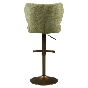 SCAUN BAR AMELY, REALIZAT DIN METAL SI TEXTIL, CULOARE CUPRU/FISTIC, RICHMOND INTERIORS - Img 2