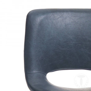 SCAUN BAR, LEONEL, 100CM, GRI, CADRUL DIN METAL SI PIELE ECO, STIL MODERN, COD 3800 - Img 4
