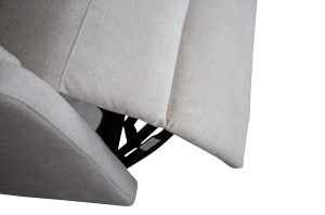 SCAUN CINEMA, HOLLYWOOD, REGLABIL ELECTRIC, REALIZAT DIN MATERIAL TEXTIL DE CULOARE BEJ, INVICTA INTERIOR - Img 4