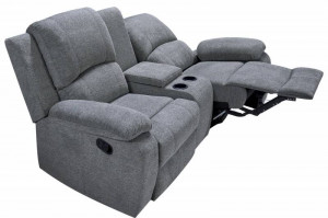 SCAUN CINEMATOGRAF, HOLLYWOOD, 2 LOCURI, DIN TEXTIL, COD 40993 - Img 5