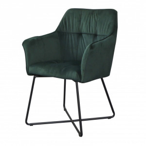 SCAUN CU BRATE LOFT SAMT 38862 VERDE SMARALD DESIGN MODERN - Img 3