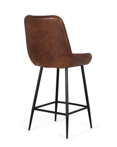 SCAUN DE BAR, COD 2162, DIN PIELE NATURALA SI METAL, ARTIM GROUP SELECTION - Img 4