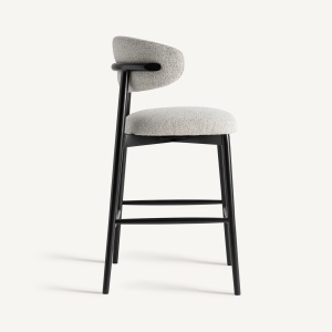 SCAUN DE BAR GLADES 107CM, DIN LEMN SI TEXTIL, STIL MODERN, VICAL HOME - Img 3