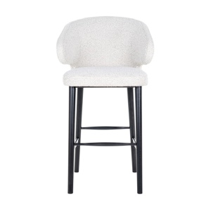 SCAUN DE BAR INDIGO WHITE BOUCLEE, S4496, CONFECTIONAT DIN METAL, SPUMA SI 100% POLIESTER, RICHMOND INTERIORS - Img 2