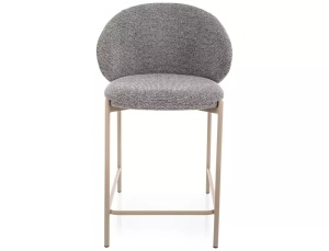 SCAUN DE BAR KIOTO H-2, CULOARE GRI 254/CREM, TAPITERIE DIN TEXTIL SI METAL, STIL MODERN - Img 2