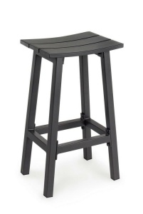 SCAUN DE BAR PENTRU GRADINA/TERASA, SKIPPER 71, CONFECTIONAT DIN ALUMINIU, STIL MODERN - Img 1