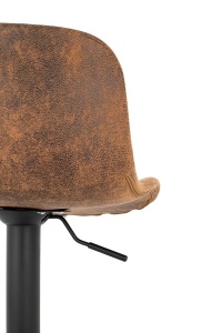 SCAUN DE BAR, REGLABIL, STOR, MARO, CONFECTIONAT DIN PIELE ECOLOGICA SI METAL, STIL MODERN - Img 3