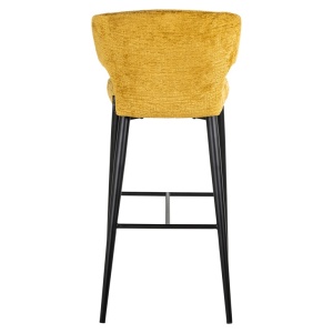 SCAUN DE BAR TAYLOR MUSTARD FUSION 06, S4716, CONFECTIONAT DIN 100% POLIESTER SPUMA SI METAL, RICHMOND INTERIORS - Img 2
