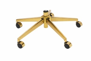 SCAUN DE BIROU DE LUX, ARTIM ADMIRAL, REALIZAT PIELE ECO DE CALITATE SI METAL, CULOARE ECRU/AURIU, STIL MODERN - Img 12
