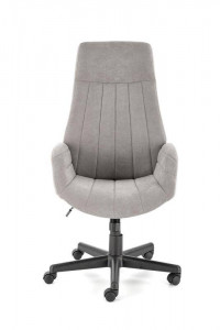 SCAUN DE BIROU HARPER, GRI/NEGRU, TAPITERIE DIN STOFA FINA SI PICIOARE DIN METAL, STIL MODERN - Img 3