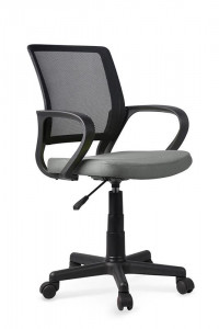 SCAUN DE BIROU PENTRU COPII JOEL GRI/NEGRU STIL MODERN HALMAR