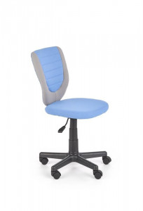 SCAUN DE BIROU PENTRU COPII TOBY GRI/ALBASTRU/NEGRU STIL MODERN HALMAR
