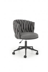 SCAUN DE BIROU TALON, GRI/NEGRU, TAPITERIE DIN STOFA SI PICIOARE DIN METAL, STIL MODERN