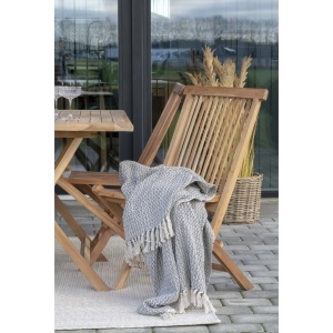 SCAUN DE TERASA TOLEDO, REALIZAT DIN LEMN DE TEC, CULOARE NATUR, HOUSE NORDIC - Img 10