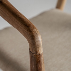 SCAUN DEOSEBIT, MALBUN, STIL COLONIAL, LEMN DE TEC SI TEXTIL, ARTIM GROUP SELECTION - Img 6