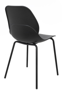 SCAUN DINING ARIA NEGRU, CONFECTIONAT DIN POLIPROPILENA SI METAL, STIL MODERN - Img 3